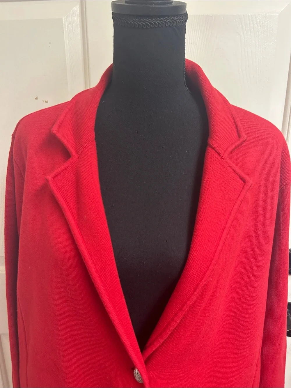 LAUREN Ralph Lauren 2X TTG Red Blazer with pockets and silver buttons, EUC - Picture 3 of 12